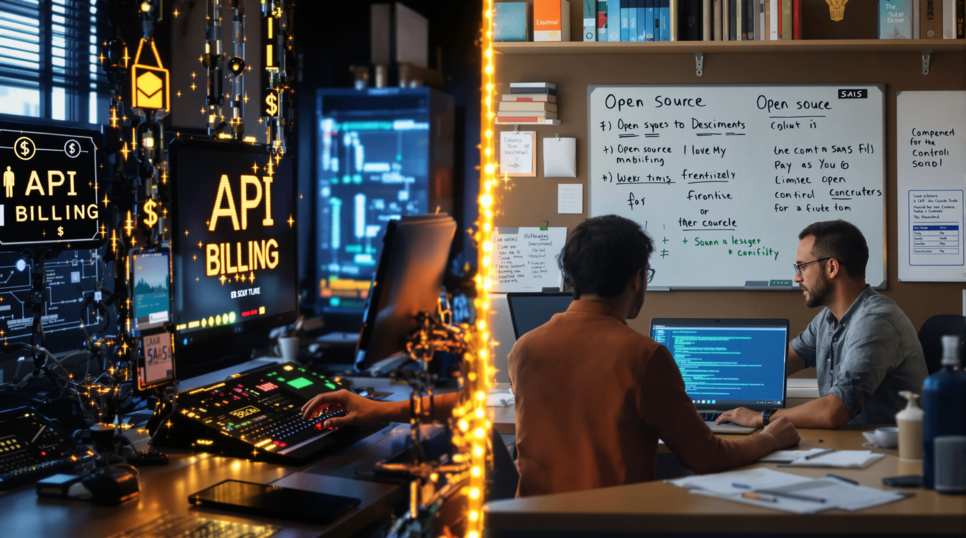 Can a Model Learn on Its Own? Understanding AI Training, Fine-Tuning and the Need for Oversight - Tech workspace showing API billing considerations and open source development options for AI models
