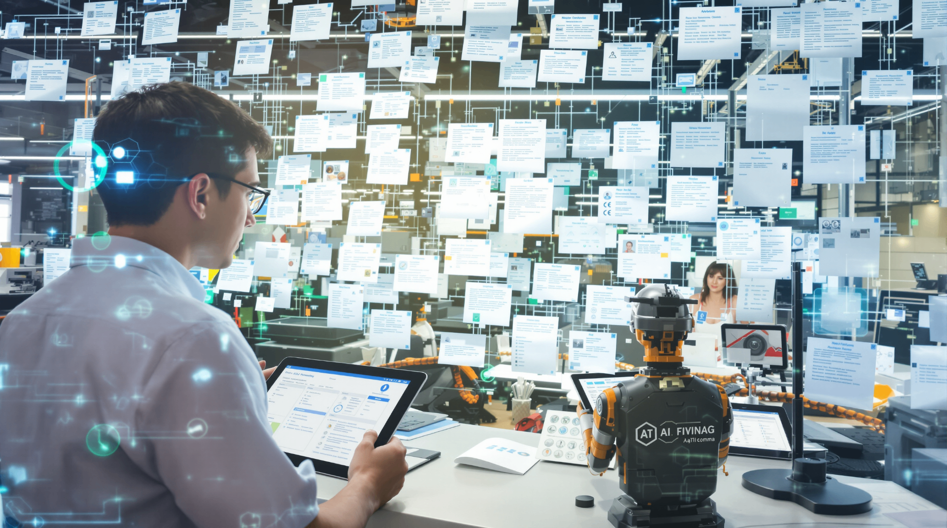 What $15,000 Buys You in AI — Real B2B Scenarios - Industrial warehouse using AI dashboards for predictive maintenance and supply-chain optimisation