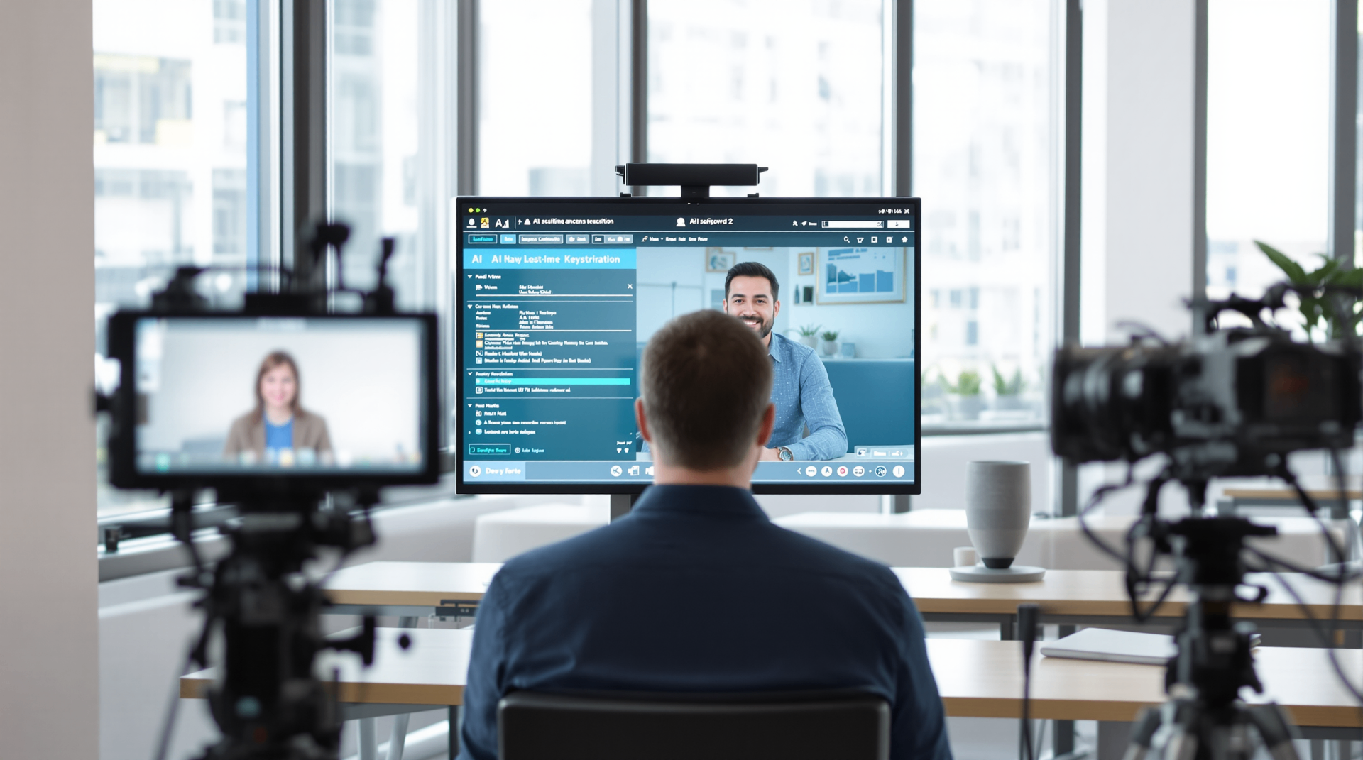 AI in HR: From Bias‑Free Hiring to Employee Retention - Employee using AI chatbot for onboarding questions about company policies and benefits