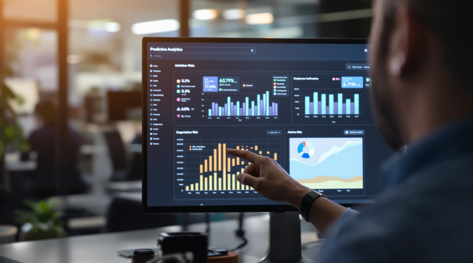 AI in HR: From Bias‑Free Hiring to Employee Retention - Balance scale representing AI fairness in hiring with circuit board and resume symbolism