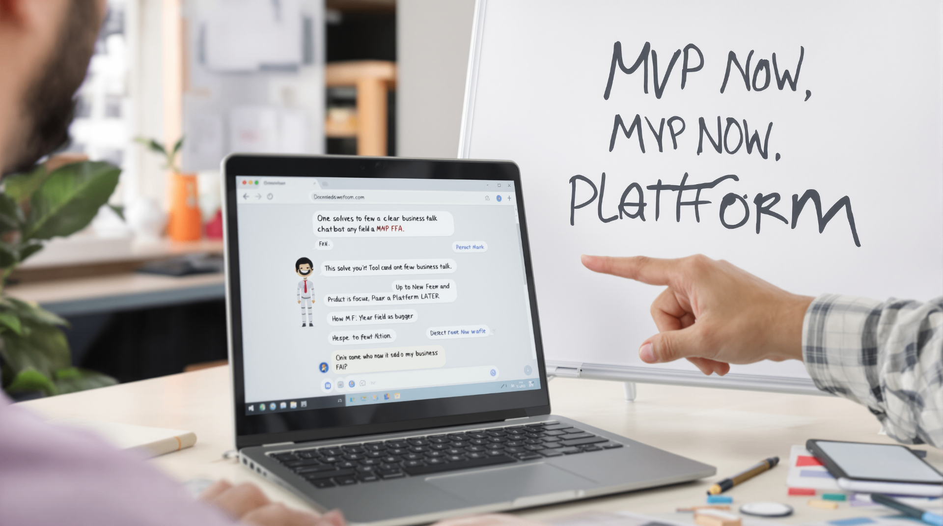 AI MVPs in 2–3 Weeks: Why Small Tests Beat Big Transformations - Business team reviewing AI MVP results and celebrating success