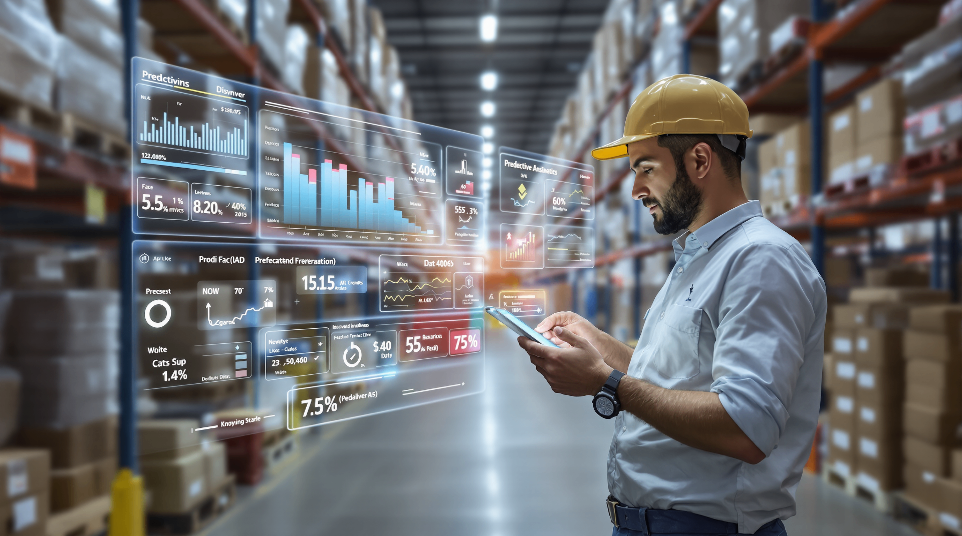 Demand Forecasting with Machine Learning: A Practical Guide - Supply chain engineer analyzing predictive analytics dashboard showing demand patterns and forecasting metrics